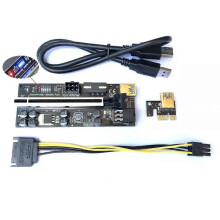 (Black) Extension Adapter Portable Stable Soft New For Video Card Adapter Universal Sata 15pin To 6pin Power Mini For  009s Pci Express