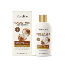 Limited time!!Viareline Coconut Milk Conditioner - Moisturizing And Hydrating, Smoothes Hair And Improves Dry, Frizzy Hair