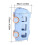 (White) Portable Water Cup in Bus Shape with Strap 16.9 Oz, Infinitne Water Cup 500ml 5