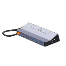 Suitable for Game Console Base Six-In-One Multi-Function Docking Station with Network Port USB 4K60HZ