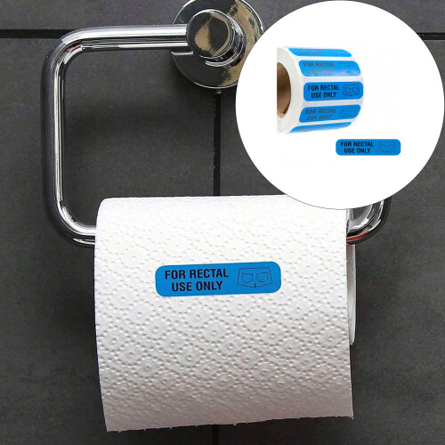 500PCS Waterproof Rectal Use Only Labels PVC Adhesive-Blue 1