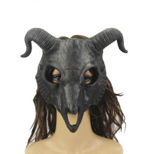 (Black) Goat Antelope Mask Head Mask Halloween Party Cosplay Props