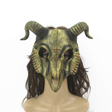 (Bronze Colour) Goat Antelope Mask Head Mask Halloween Party Cosplay Props