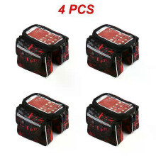 (Red 4pcs) 1~5PCS 2022 New Bicycle Bag Multicolor Top Tube Bag Touch Screen Phone Bag Mini Shockproof Saddle Bag Braided Ribbon Riding