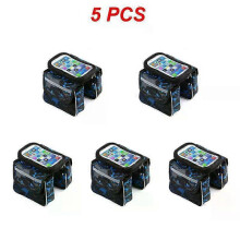 (Blue 5pcs) 1~5PCS 2022 New Bicycle Bag Multicolor Top Tube Bag Touch Screen Phone Bag Mini Shockproof Saddle Bag Braided Ribbon Riding