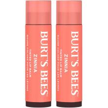 Burt's Bees 100% Natural Tinted Lip Balm, Zinnia, 0.15 Oz, Pack of 2