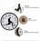 (White) Walks Clock, Silly Walk Wall Clock, A Interesting Wall Clock for Bedroom Kitchen Living Room 2