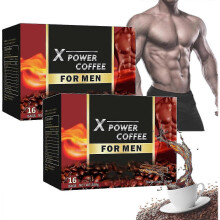 (2 Box) X Power Coffee, X Power Coffee For Men, Power Energy Coffee For Men, The Secret Of Strong Men