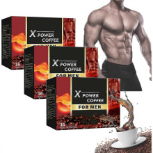 (3 Box) X Power Coffee, X Power Coffee For Men, Power Energy Coffee For Men, The Secret Of Strong Men