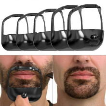 (Black) Beard Shaper Goatee Mustache Grooming Tool