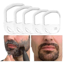 (White) Beard Shaper Goatee Mustache Grooming Tool
