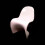 (White) plastic crystal dining chairs, casual home chair model 1