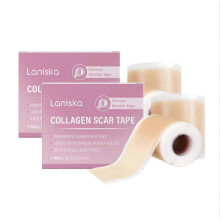 (2PCS) 1-3x Collagen Scar Tape For Face, Losveo Silicone Scar Sheets For Face Wrinkles, Anti-Aging Roll,Collagen Scar Tape For Face 4x150cm