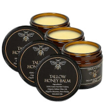 (3pcs) 2025 Marromi Beef Tallow for Skin, Tallow Honey Balm, Organic Grass-Fed Beef Tallow Balm with Raw Honey