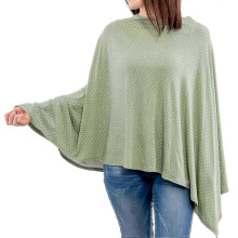 (GREEN) Nursing Cover for Breastfeeding 360 Degree Privacy Soft Breathable Fabric,zxl