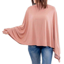 (PINK) Nursing Cover for Breastfeeding 360 Degree Privacy Soft Breathable Fabric,zxl