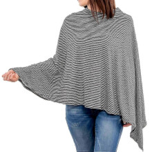 (GRAY) Nursing Cover for Breastfeeding 360 Degree Privacy Soft Breathable Fabric,zxl