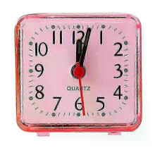 (pink) Silent Battery Operated Wake Up Vintage Quartz Bedroom Nightlight Design Analog Non Ticking Alarm Clock Bedside Decoration,zxl