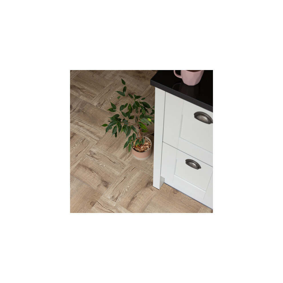 Fine Decor Floor Pops Pickling Oak 30.48Cm X 30.48Cm Self-Adhesive Vinyl Floor Tiles