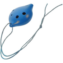 Ocarina designed for beginners, suitable for music lovers, blue, 11x8 cm, 1 piece per pack,zxl