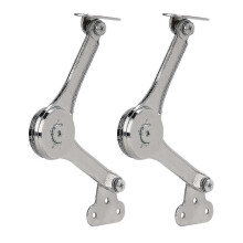 Heavy Duty Lid Support Hinges Soft Close Folding Lid Stay Hinge Keep Lid Hinge (2 Pcs, Silver),zxl