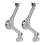 Heavy Duty Lid Support Hinges Soft Close Folding Lid Stay Hinge Keep Lid Hinge (2 Pcs, Silver),zxl 1