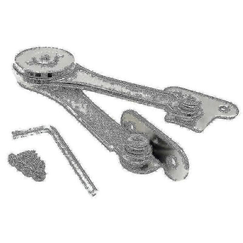 Heavy Duty Lid Support Hinges Soft Close Folding Lid Stay Hinge Keep Lid Hinge (2 Pcs, Silver),zxl 2