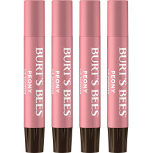 Burt's Bees Shimmer Lip Tint Set, Mothers Day Gifts, Tinted Lip Balm Stick, (4-Pack) (Peony)