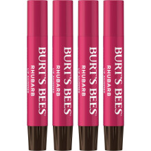 Burt's Bees Shimmer Lip Tint Set, Mothers Day Gifts, Tinted Lip Balm Stick,  (4-Pack) (Rhubarb)