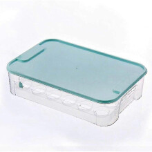 Egg Carton 24Grids Large Capacity Single Layer Plastic Egg Carton Organizer Egg Container Egg Tray Storage Box Refrigerator And Kitchen Pink