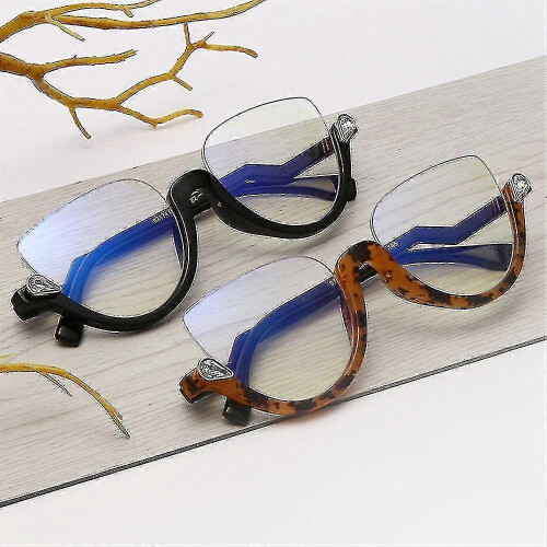 Luxury Women's Sunglasses Half Frame Computer Goggles Anti-blue Reading Glasses 2