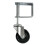 4 "Heavy Duty Rubber Mute Spring Door Wheel Caster Spring Door Roller Slider (Silver) 1