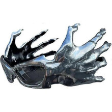 Monster Hand Sunglasses, Monster Hand Futuristic Sunglasses, Funny Novelty Monsters Hands Glasses with UV400 Mirror Lenses