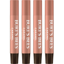 Burt's Bees Shimmer Lip Tint Set, Tinted Lip Balm Stick, (4-Pack) (Caramel)