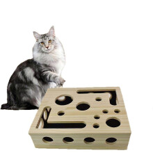 Cat Scratch Box Nail File Enrichment Puzzle, Cat Scratch Puzzle Enrichment Box: 2-in-1 Natural Claw Care & Furniture Protector for Indoor Cats