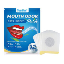 Sumifun Breath Freshening Patch Dry Mouth Bad Breath Relief Stickers Oral Care Herbal Patch 30 Count
