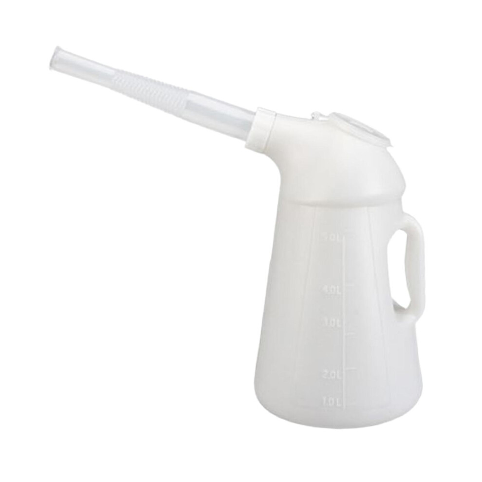 (5L) Oil Jug With Spout Automotive Fluids Oil Changes Leakproof Durable 8366347094754