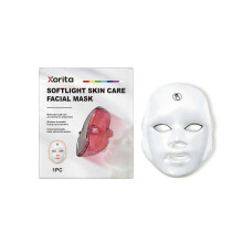 (2pcs) Red Light Mask For Face, Multi-Colors Red Light Face Mask, Facial Skincare At Home, Red Light Therapy Mask, Portable and Rechargeable