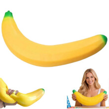 Banana Squishy Toy, 2026 New Giant Banana Squishy, Banana Squishys Jumbo, Soft Jumbo Squishys Bananas Toys for Stress Relief and Enhancement, 17 Inch