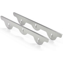Stove Gap Covers 316 Stainless Steel, Heat Resistant Oven Gap Filler Seals Spaces Between Stovetop and Counter,Silver(Steel), 2 Pack