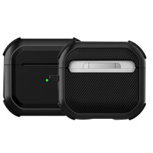 Custodia per AirPods, progettata per AirPods 1/2 e Pro, TPU resistente agli urti e PC rigido, design con angoli interni antiurto, clip di sicurezza