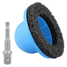 Wheel Hub Grinder Inner Diameter 90 mm Outer Diameter 150 mm Ball Head Grinder for Towing Hitch with 1/2 Inch Drive, Wheel Hub Cleaner Car for Rim Cha