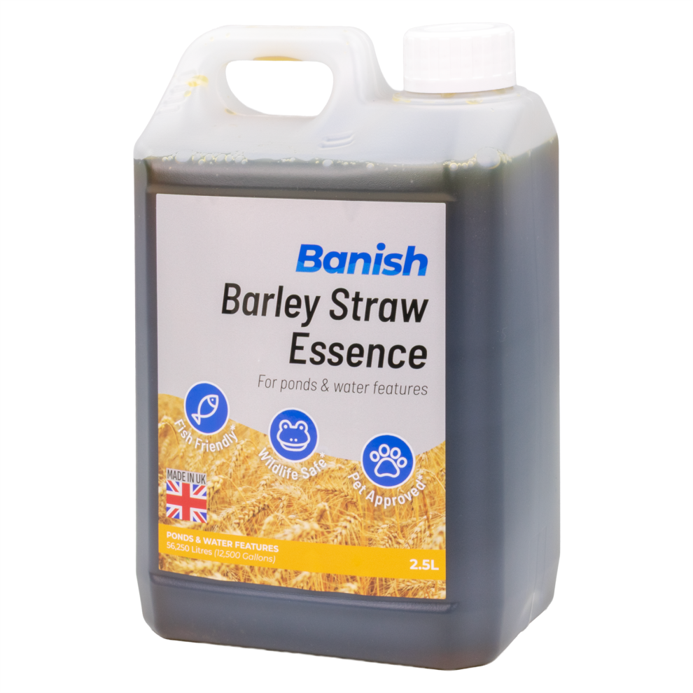 Pisces Banish Barley Straw Essence Pond Water Treatment Natural Algae Remover Greenwater Blanket Weed Biological Wildlife Pet Safe Clearer Filter