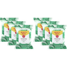 Burt's Bees Face Wipes, for All Skin Types, Refreshing Makeup Remover & Facial Cleansing Towelettes, 30 Ct. (Pack of 6) (Cucumber & Mint)