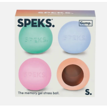 Speks Mini Gump Stress Ball Assorted Pack of 4