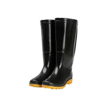 (41, Long) High-Top Rain Boots Men Women Work Safety Shoes Anti-Slip Rain Boots Rubber