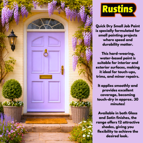 Rustins Rustins Quick Dry Small Job Paint Gloss Lilac 250ml 1
