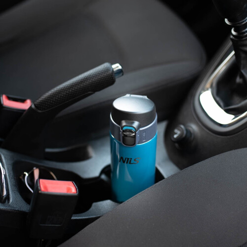 Modrý termohrnek, 28 oz, izolovaný 2