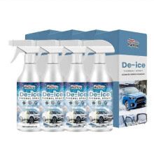 (4PCS) 1-5x Automotive Glass Deicing Agent Windshield Window Deicing Snow Melting Snow Melting Agent Icing Agent