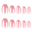 Highly Gloss Pure Color Press On Nail Easy Snap On Application 2